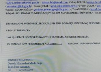 İstanbul Büyükşehir Belediyesi’nde Büyük Hukuksuzluk…