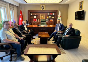 Genel Başkanımız Nihat Yurdakul, Afyonkarahisar Erkmen Belediye Başkanı Yücel Şahin’i ziyaret etti